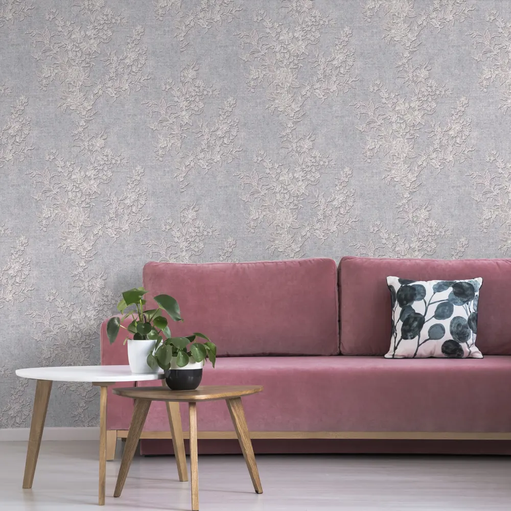 Обои флизелиновые Ateliero Martina фиолетовые 1.06 м 889397 STLM-2127812 - Вид №2