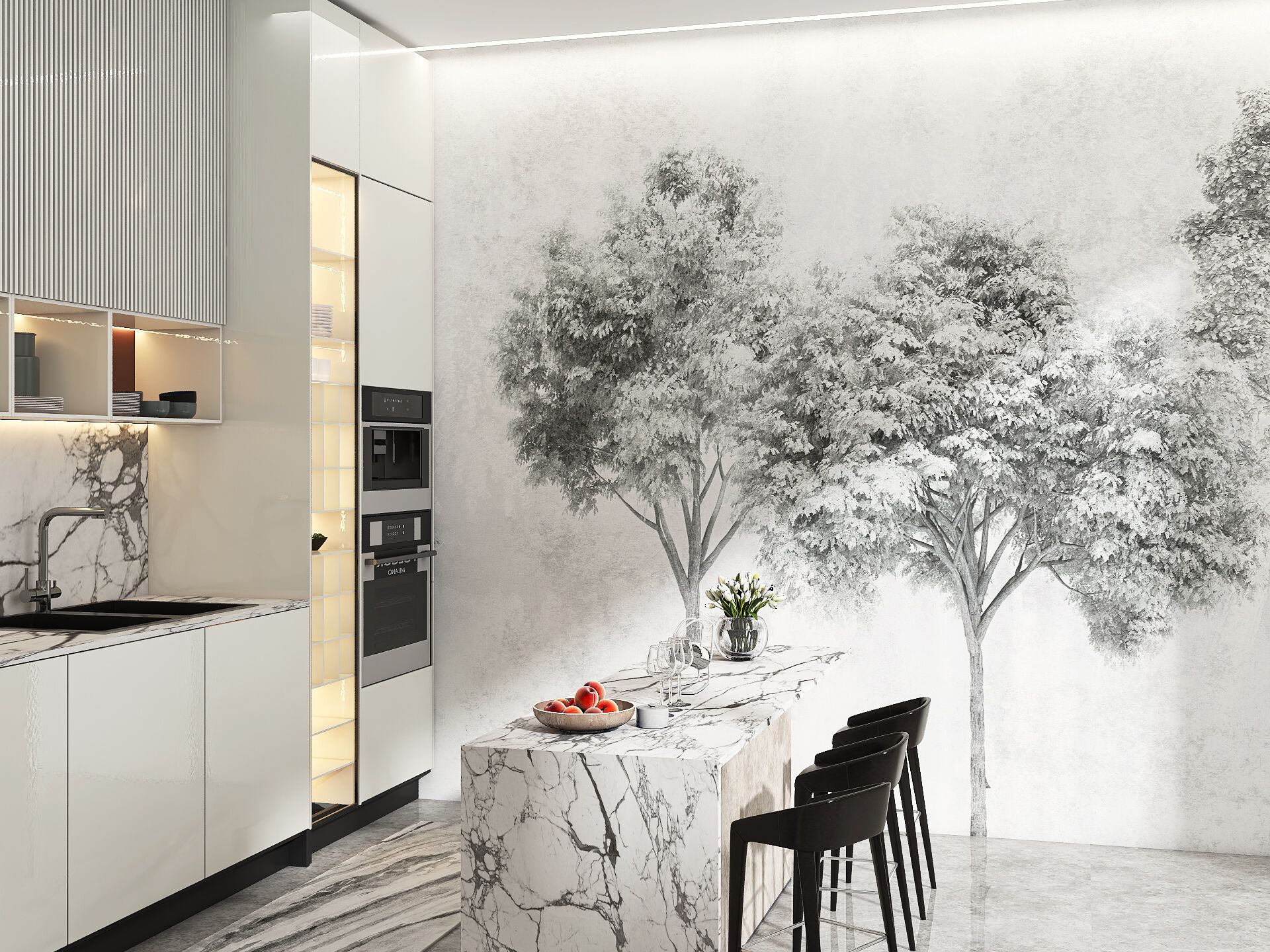 Обои с цветочным узором Rimura 2023 ARCH-00130165