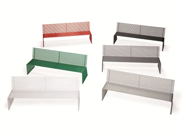 Металлическая скамья со спинкой Urbantime Zeroиндексы.015 ARCH-00027455 - Вид №4