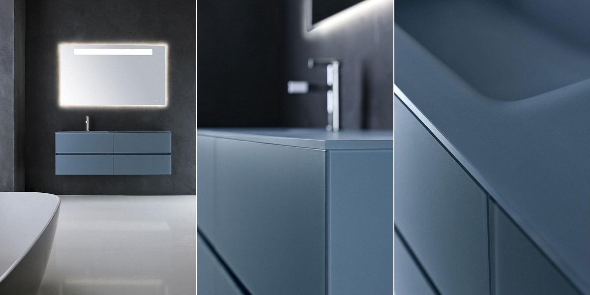 Мебель для ванной в матовой отделке Crystal CY01 OASIS BATHROOM Master Crystal - Вид №1