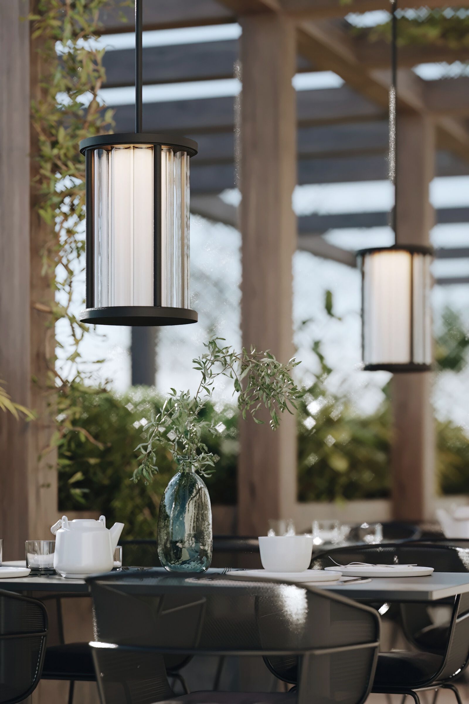 Стеклянный открытый подвесной светильник Rakumba Ion ARCH-00047989 - Вид №7