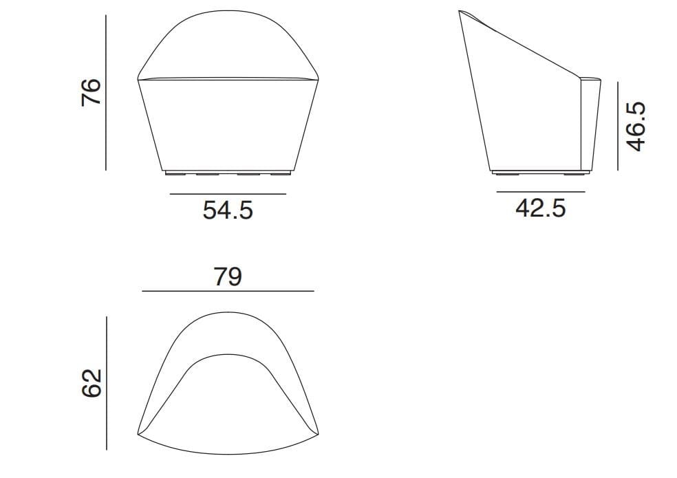 Креслице Arper Colina ARCH-00088398 - Вид №1