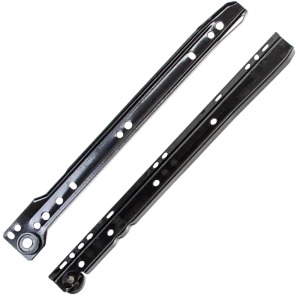 Направляющие роликовые DS01BL.1/300, металл, цвет чёрный