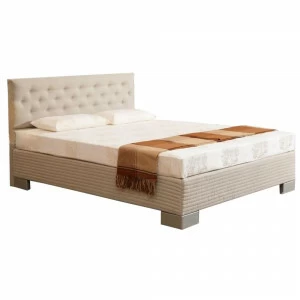 Кровать двуспальная с каретной стяжкой 180х200 бежевая London BELABEDDING LONDON 134937 Бежевый