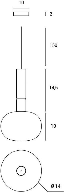 Miloox Подвесной светильник из металла и опалового стекла Mose sun-id-1436134 - Вид №6