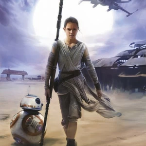 4-448-STAR-WARS-Rey Фотообои Komar Disney 2.54х1.84 м