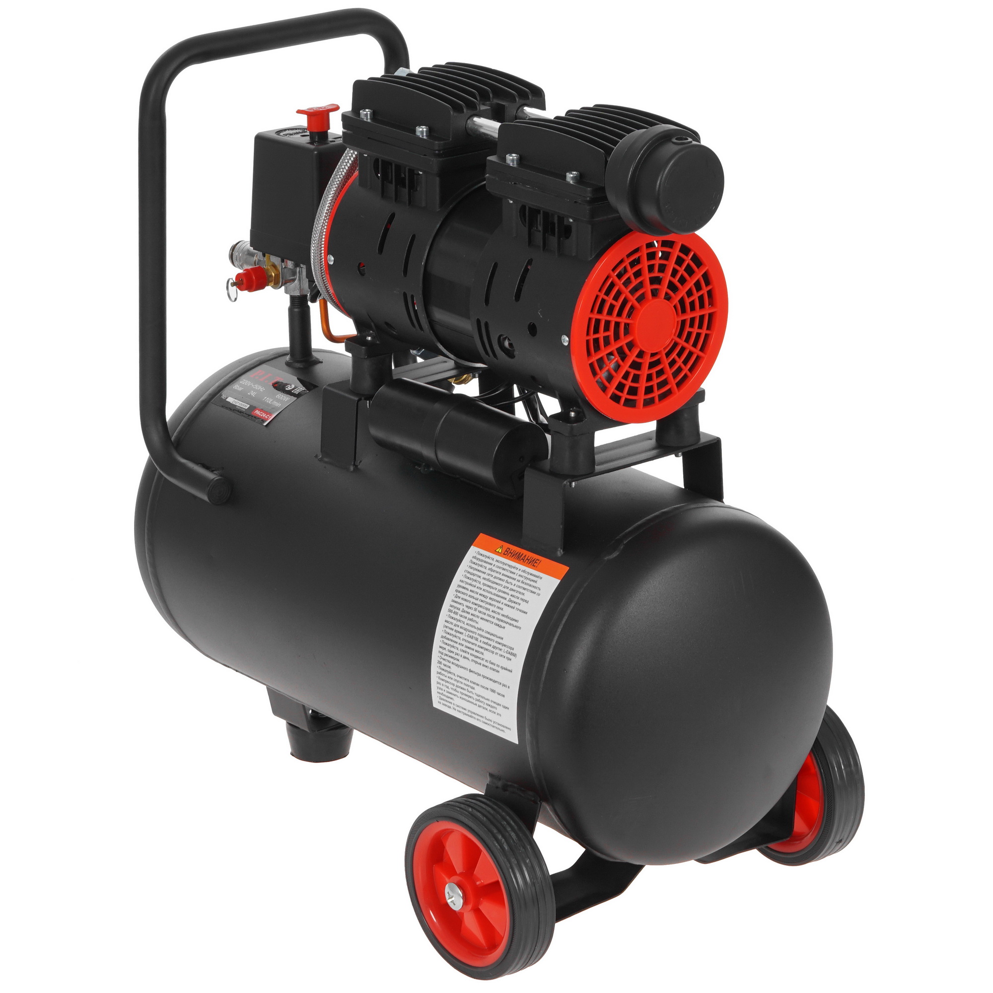 Компрессор поршневой безмасляный P.I.T. PAC24-C1 5339625 PIT STDN-0041845 - Вид №1