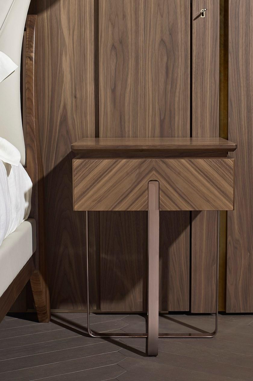 Arte Brotto Прямоугольная тумбочка из орехового дерева с ящиками Leonardo L114n/m - Вид №1