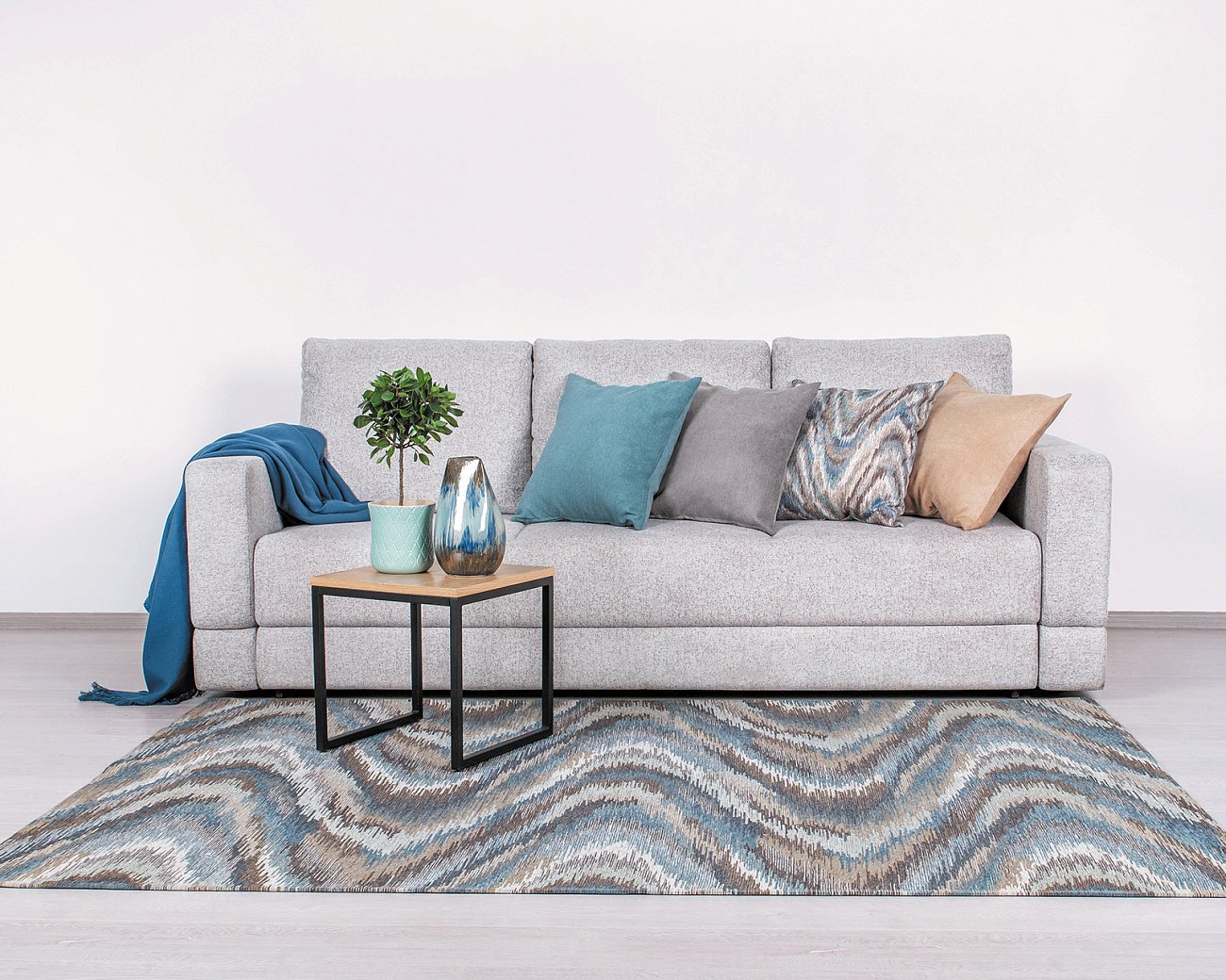 Ковер ALINA BRIZ 135x200 ARBEN DECOR MAGIC ALINA 321701 Бирюзовый;серый синий  - Вид №1