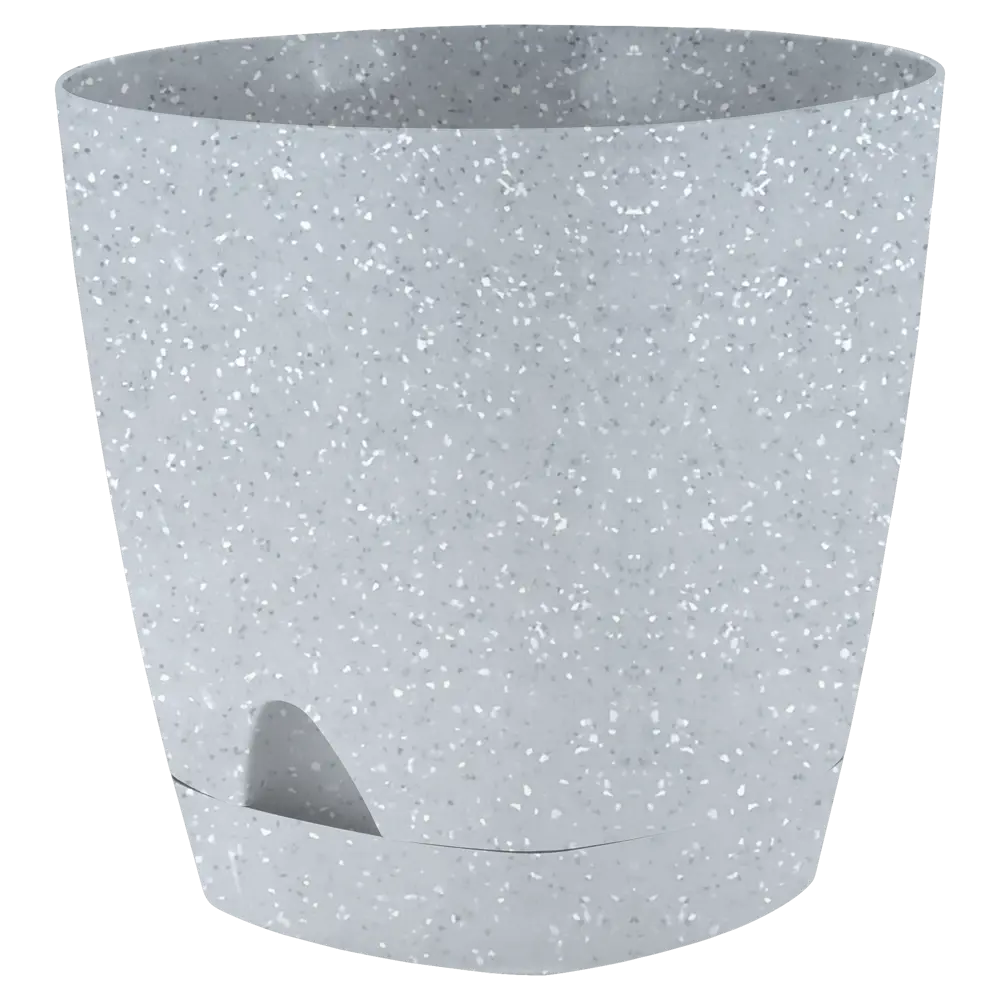 Горшок цветочный Ingreen Stone ø17 h16.5 см v2.5 л пластик серый STLM-2178494