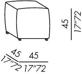 Meridiani Пуф из круглой ткани с обивкой sun-id-1516269 - Вид №4