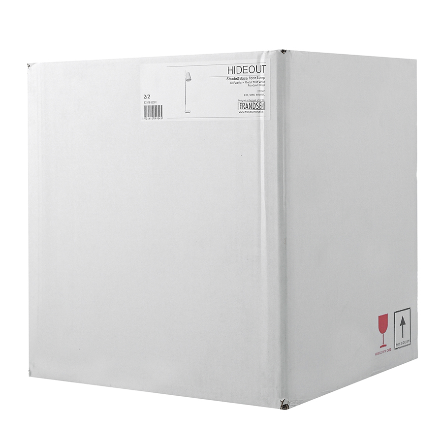633198066001_F Лампа напольная hideout, 168хD27 см, белая Frandsen  - Вид №7