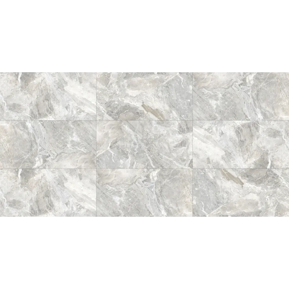 Глазурованный керамогранит Oceanic Silver Carving 60x120 см 1.44 м² матовый цвет серый Santreyd STLM-2202060 - Вид №2