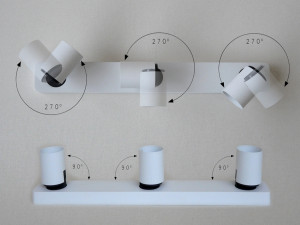 088262 Планка 3 софита белый Schuller Turn