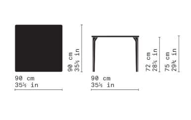 Деревянный квадратный стол Very Wood ARCH-00008311 - Вид №3