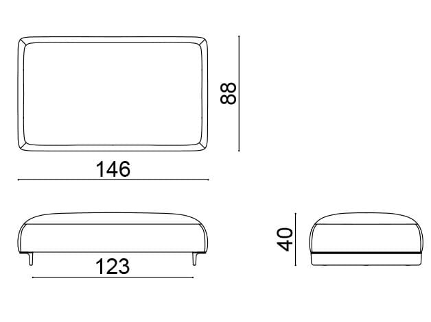 Ткань сад пуфик Arper Ralik ARCH-00079598 - Вид №4