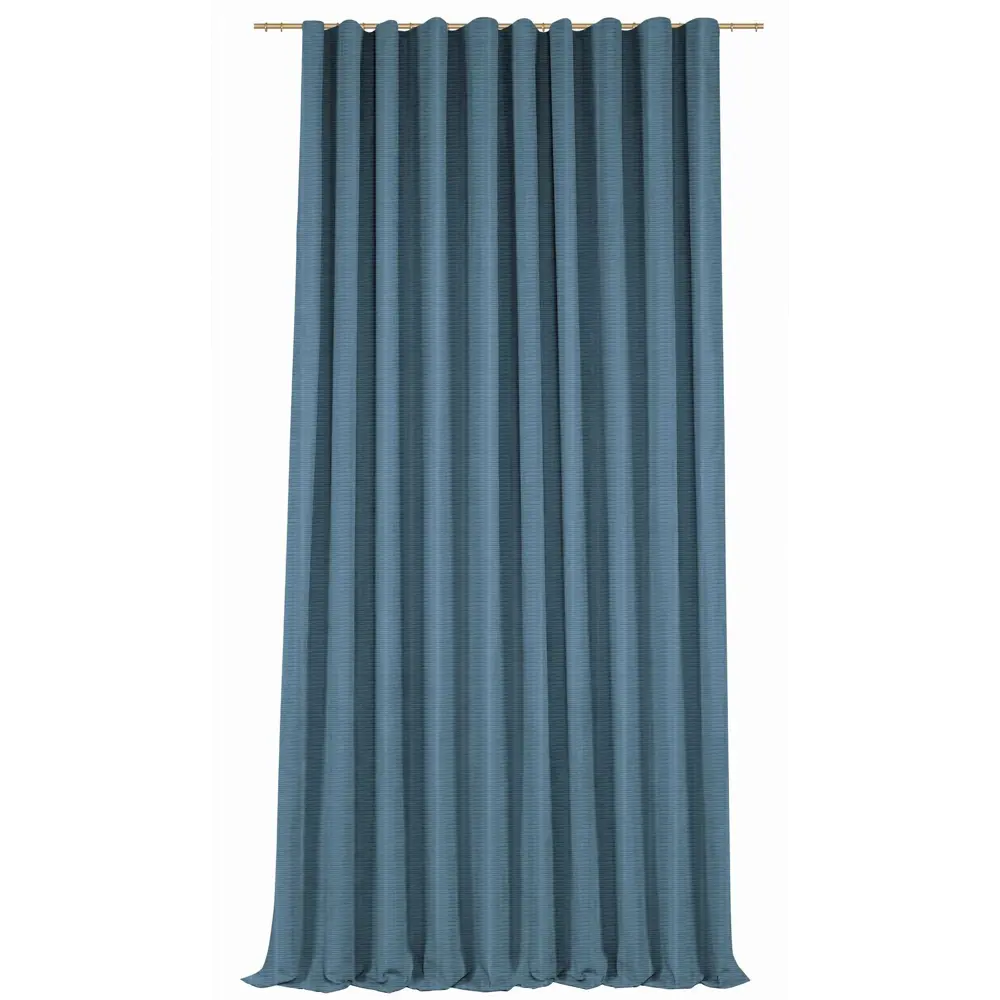 Штора на ленте Renata 140x280 см цвет бирюзовый MIAMOZA STLM-2072176 - Вид №2