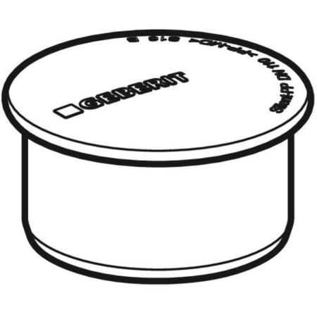 390.428.14.1 Заглушка Geberit Silent-PP Geberit  - Вид №1