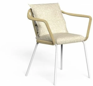 Talenti Стул из ткани с подлокотниками и встроенной подушкой Cruise alu Crualupp