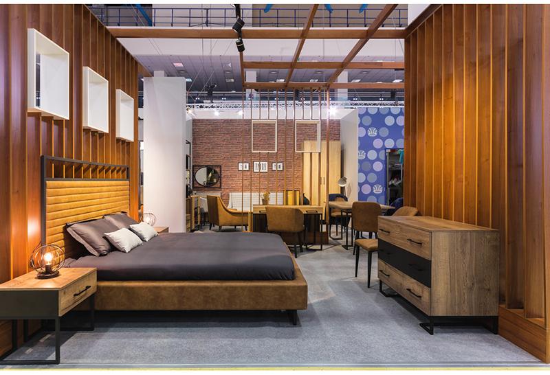 1716 Кровать с ортопедическим основанием 1.8 Loft Грейс Браун R-HOME 401727462h_Браун - Вид №2