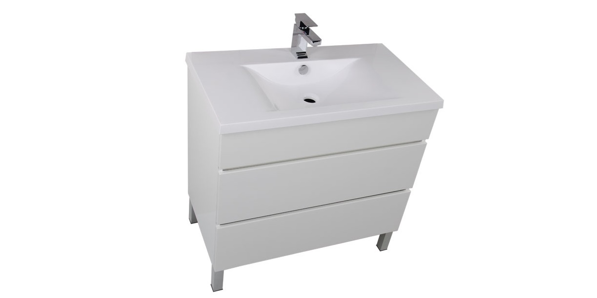 Комплект мебели Aquanet Лаконика 85 белый 00161105 - Вид №3