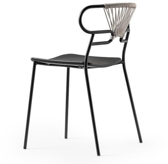 TrabA' Штабелируемый стул из металла и полиуретана Genoa 0047/48-met-cross-pu - Вид №1