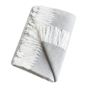 Плед Валенсия Елочка с вензельным узором 140x200 см 89426315