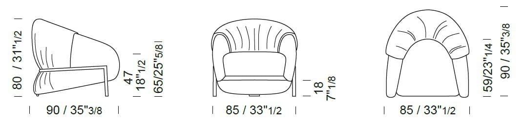 Кожаное кресло с подлокотниками Borzalino SIDNEY ARCH-00084935 - Вид №6