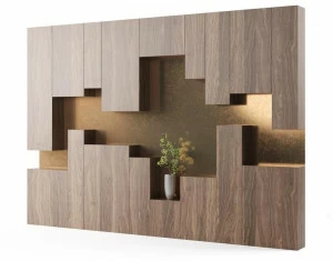 DWFI Стенка для хранения из фанерованной древесины  00002206