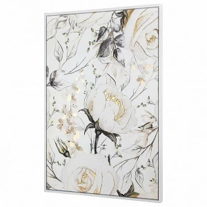 Панно интерьерное с подрамником из дерева 90х60 см бело-золотое Tomas Stern TOMAS STERN  00-3872653 Белый;золото;черный