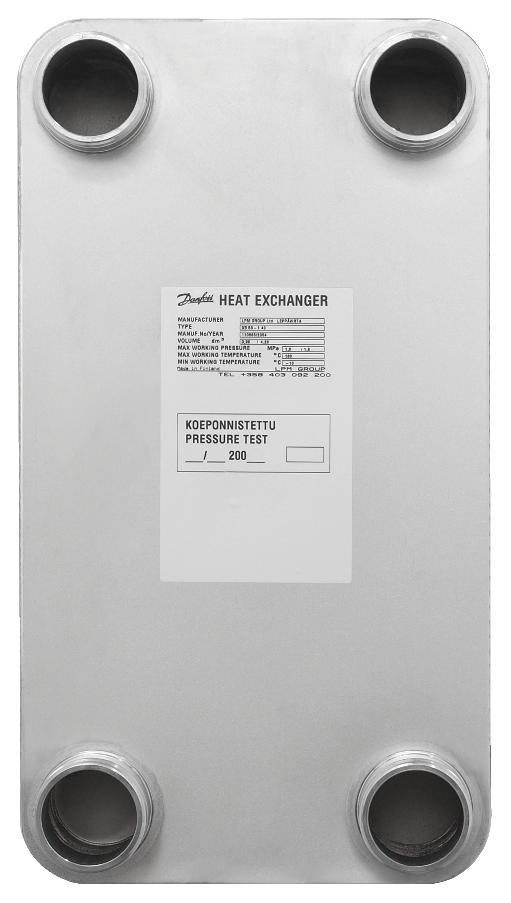 Danfoss Паяный пластинчатый теплообменник серии XB51L XB51L-1-140 ППТО 004B1536  - Вид №11