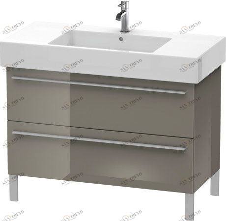 XL654408989 Тумбочка напольная X-Large #XL6544 1000 x 470 мм Фланелево-серый глянцевый лак Duravit
