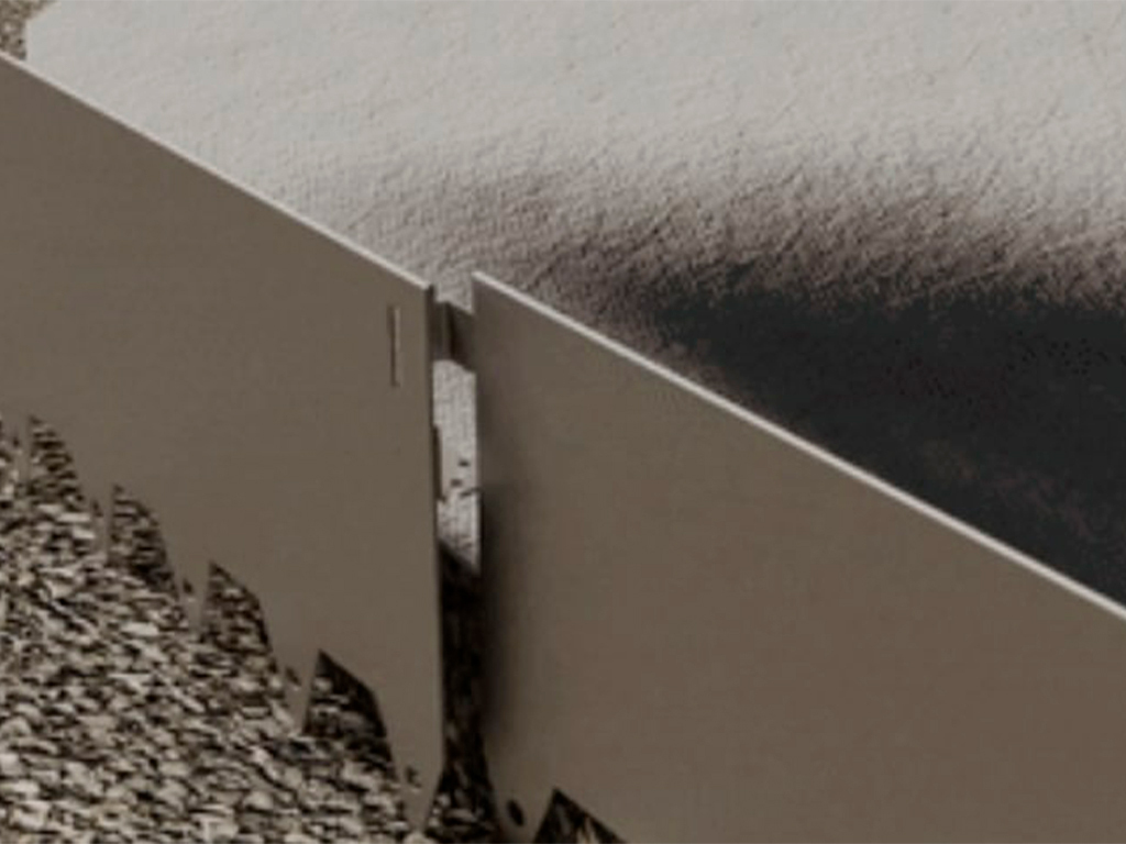 Металлический бордюр Т-образный 150*17,5*2,16 ГеоПластБорд GPBST-12 - Вид №4