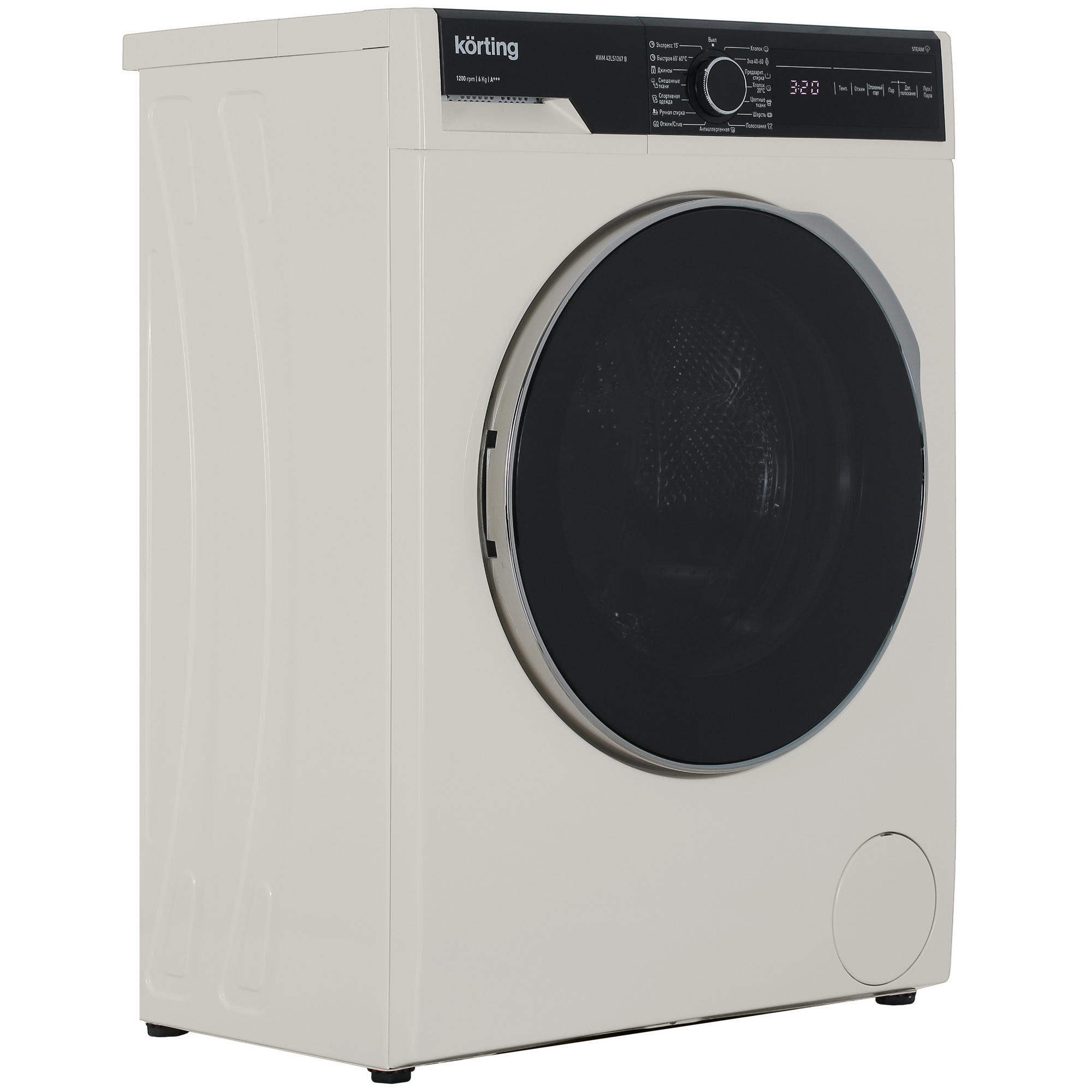 5355541 Стиральная машина Korting KWM 42LS1267 B бежевый STDN-0047122 - Вид №1