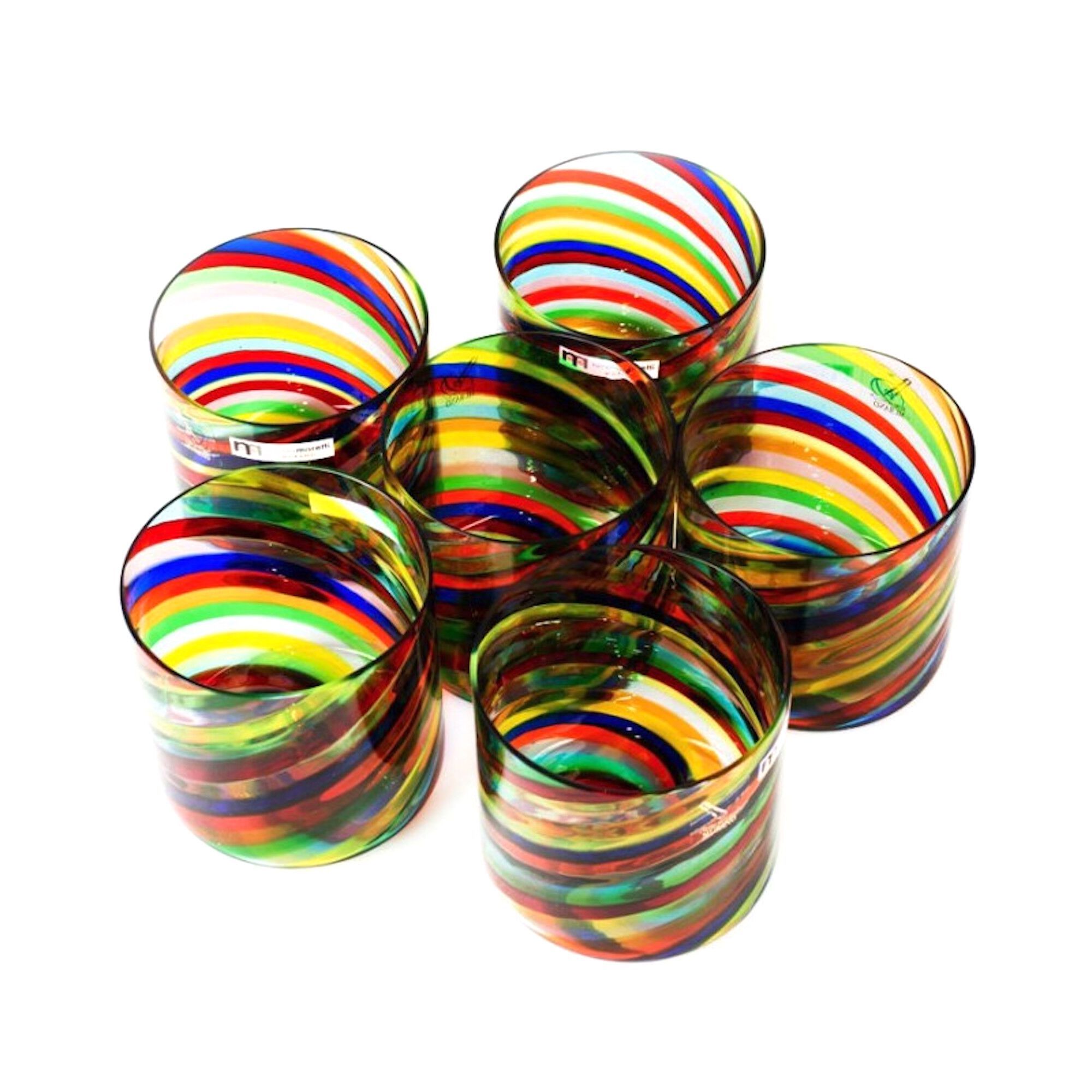 Набор из шести стаканов из муранского стекла ручной работы YourMurano готы ARCH-00082352 - Вид №3