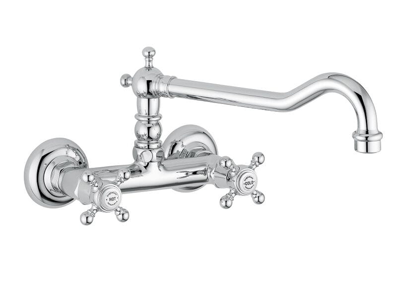 Хром латунь настенный кухонный кран Bugnatese REVIVAL ARCH-00004355