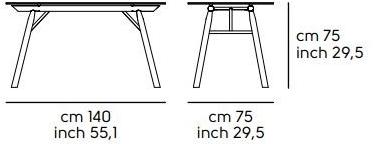 Midj Прямоугольный стол из ясеня и стекла Suite sun-id-1493192 - Вид №5
