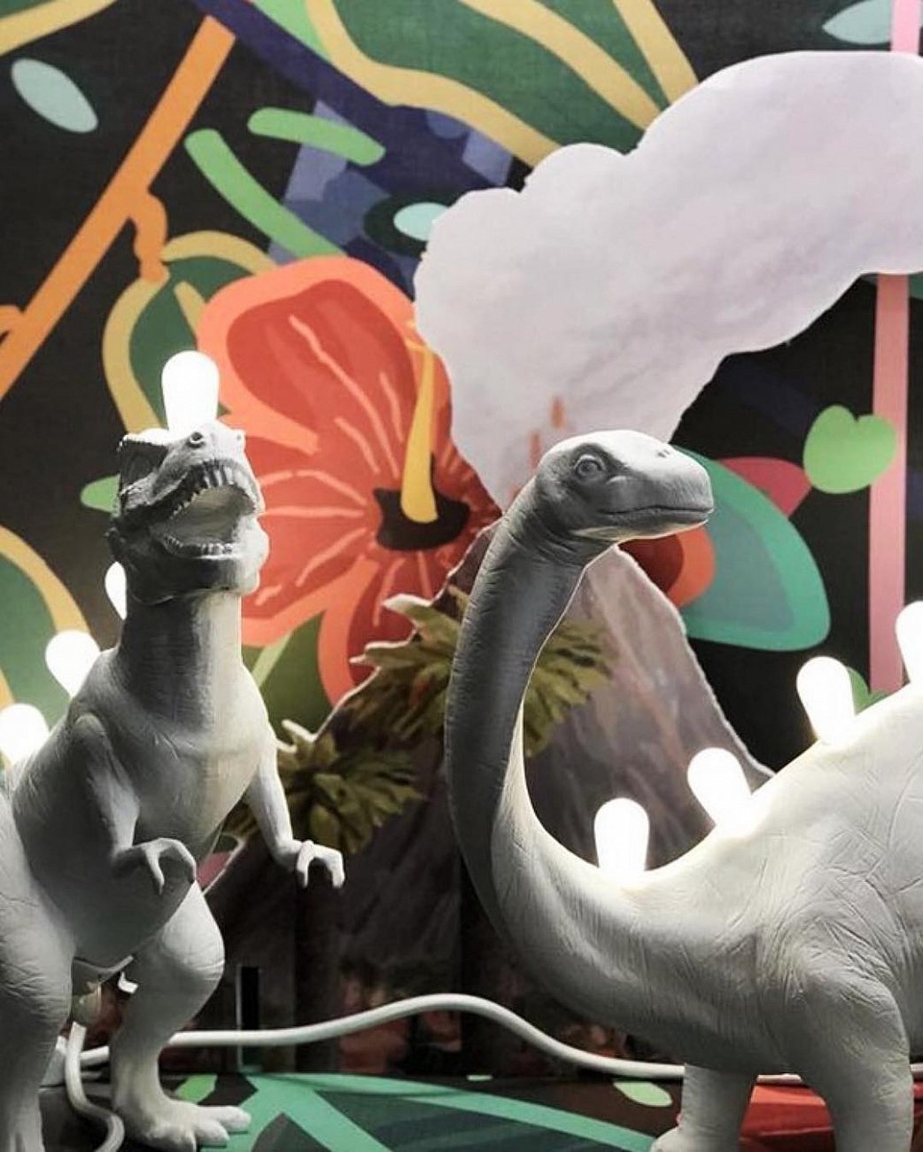 Настольная лампа белая 31х49 см Brontosaurus 14782 SELETTI ЖИВОТНЫЕ 00-3882456 Белый - Вид №14