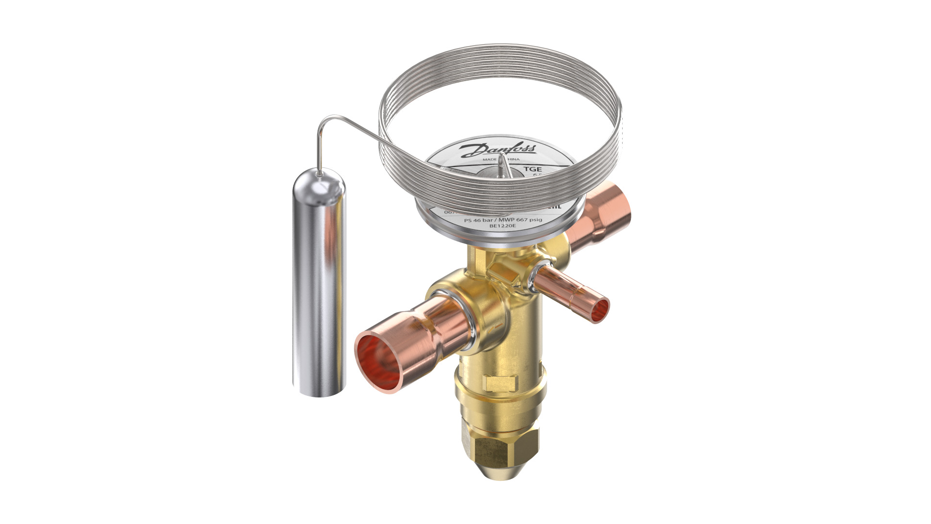 Danfoss TGE — Клапаны терморегулирующие со встроенными клапанными узлами TGE 20-20 Клапан терморегулирующий 067N4163  - Вид №3