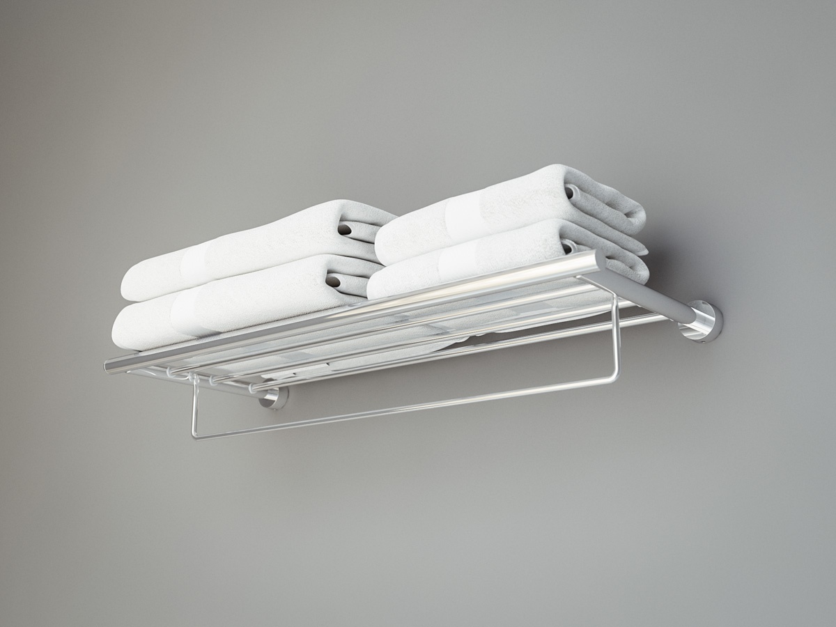 NOS 041 Полка для полотенец со штангой 50 cm FBS Nostalgy - Вид №2