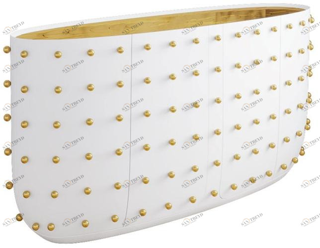 Scarlet Splendour Буфет из лакированной фанеры с распашными дверцами Oasis O2