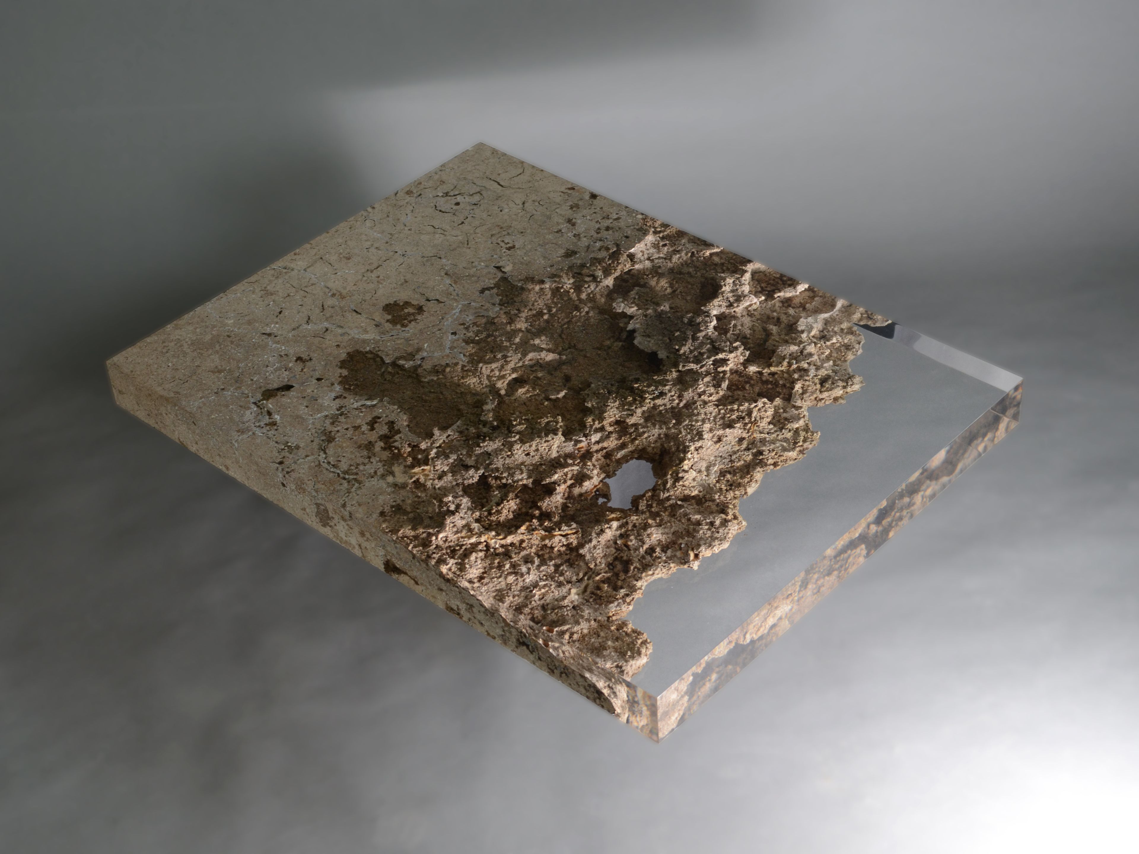 Прямоугольный журнальный столик из травертина от Rapolano alcarol Bedrock ARCH-00027953 - Вид №4