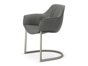 Мягкий консольный стул с подлокотниками