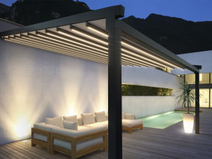 Пергола с раздвижной крышкой