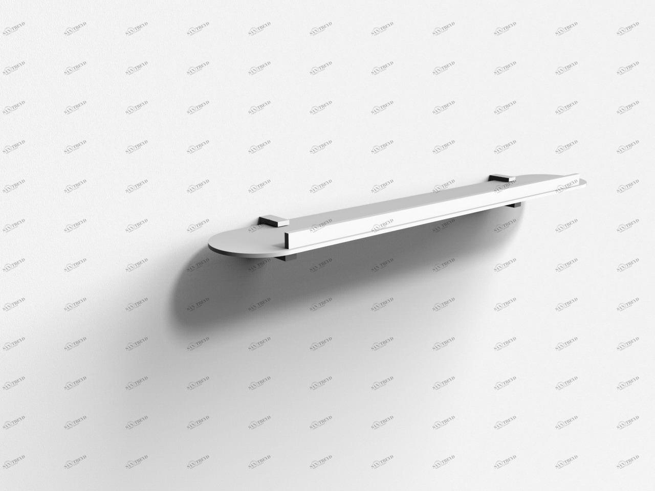 SLAB Матовая белая металлическая полка 60см IBB1974 SL60.04.02.BIO 