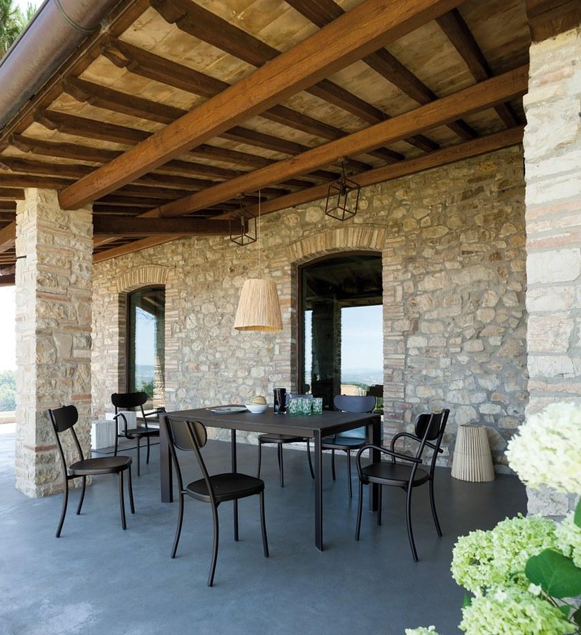 Vermobil Штабелируемый металлический садовый стул с подлокотниками Miami Mi300 - Вид №8