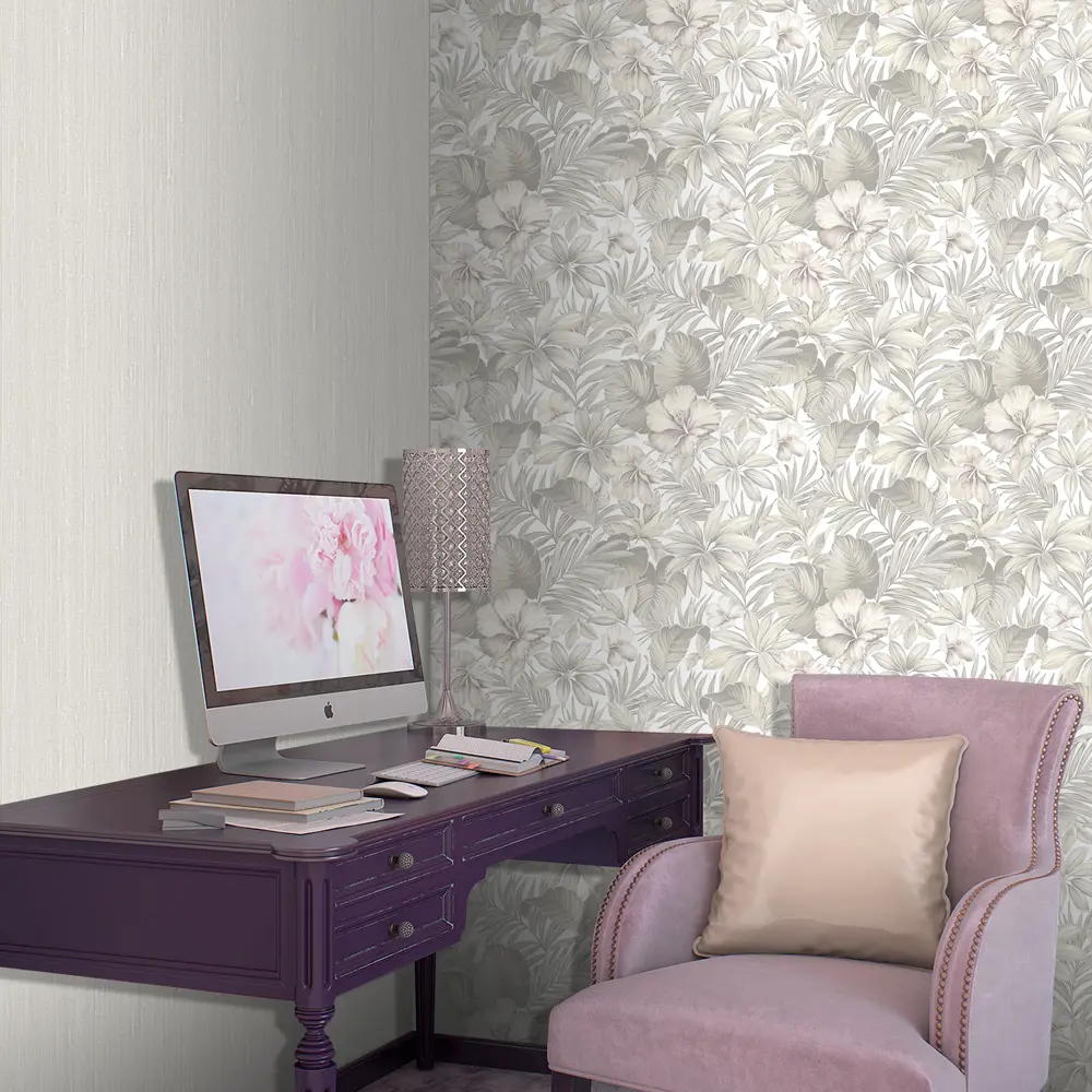 Обои флизелиновые Erismann Adele серые 1.06 м 6131-2 STLM-2180635 - Вид №2