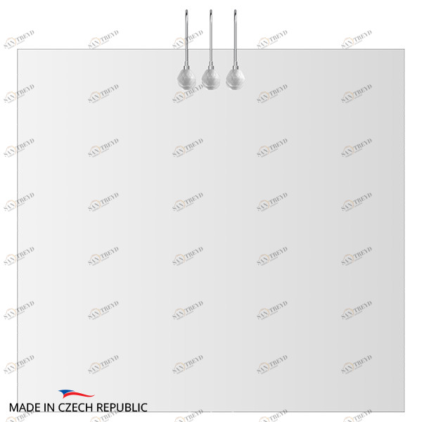 Зеркало со светильниками (80х75 см) ELLUX (Чехия) CRY-A3 0211 sun-id-561527