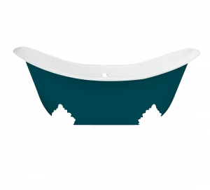 Gentry Home Bexley Cast iron bathtubs with feet Ral 5009 GH100406