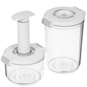 1625913 Набор вакуумных контейнеров STATUS VAC-RD-Round White 0.75 л, 1.5 л